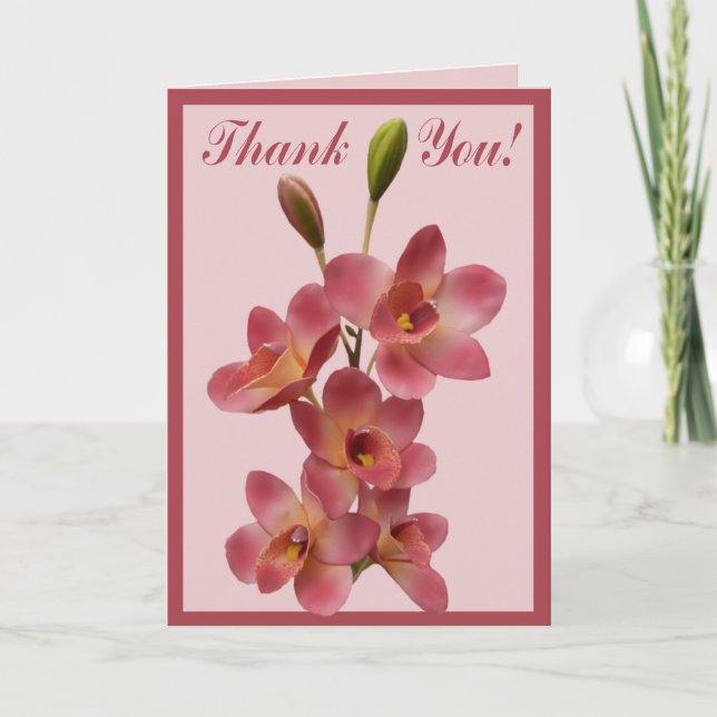 All Ocassion  Flower  Thank You Note Card (Front)