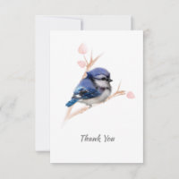 All Occasion Blue Jay Bird Thank You Card