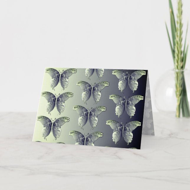 All Occasion Butterfly Graphic Blank Card (Front)