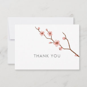 All Occasion Cherry Blossom Thank You Notecard