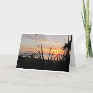 All-occasion greeting card with photo of sunset