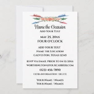 All Occasion Version Downloadable Invitation