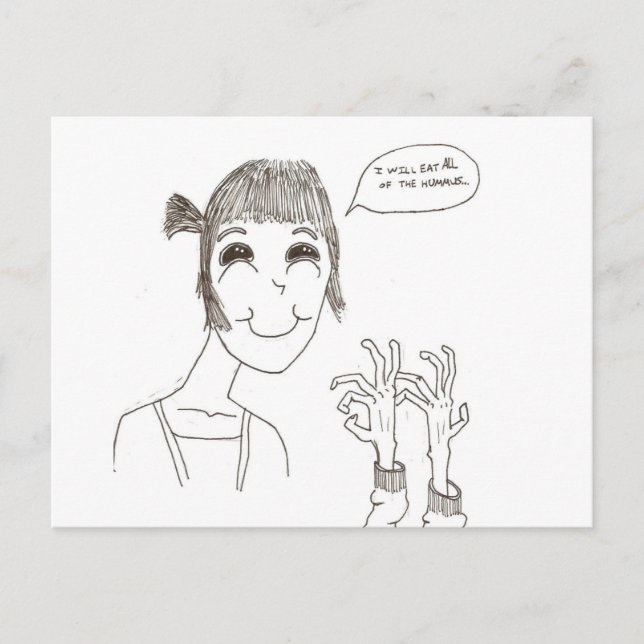 All of the Hummus Postcard (Front)