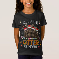 All of the Otter Reindeer Christmas Funny Cute
