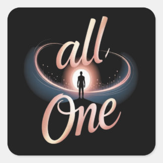 All One Square Sticker