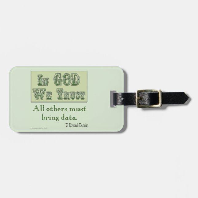 All Others Must Bring Data luggage tag (Front Horizontal)