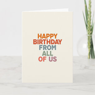 All Our Best Birthday Card