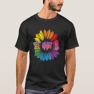 All Out Bi Bisexual Motivational Quote Bi Pride T-Shirt