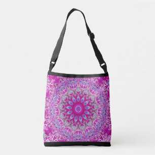 All-Over Cross Body Purple Print bag