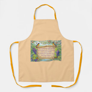 All-Over Kitchen Apron with Scripture