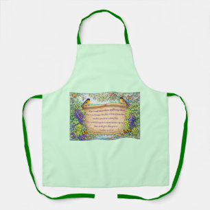 All-Over Kitchen Apron with Scripture