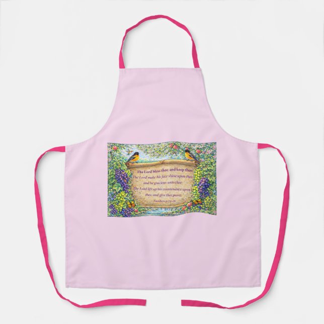 All-Over Kitchen Apron with Scripture (Front)
