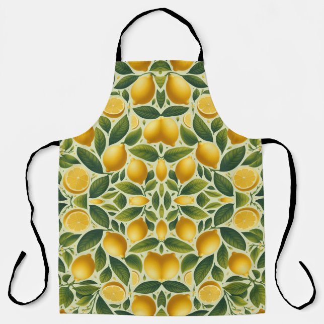 All Over Lemon Pattern  Apron (Front)