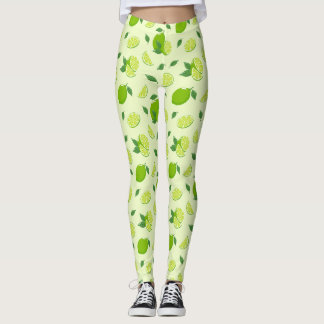 All-Over Lemon  Print  Leggings