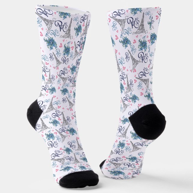 All-over Paris socks  (Angled)