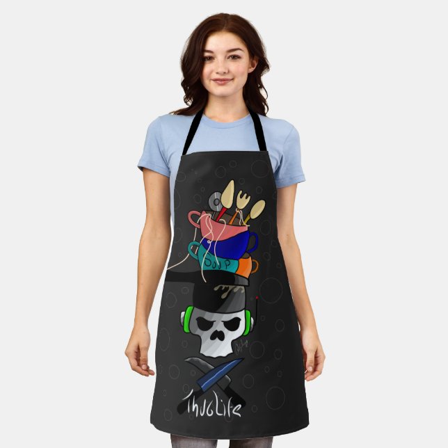 All-Over Print Apron (Worn)