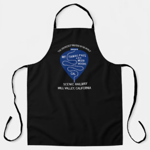 All-Over Print Apron 1911 Crookedest Railroad