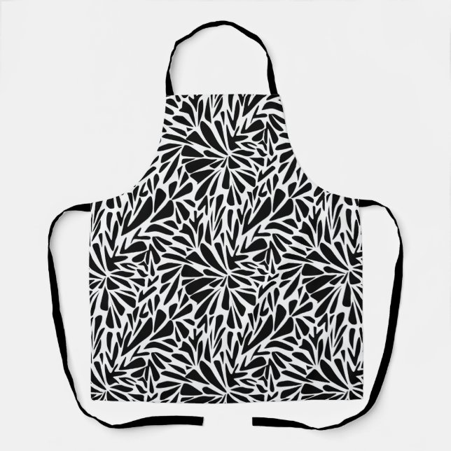 All-Over Print Apron Abstract modern seamless mono (Front)