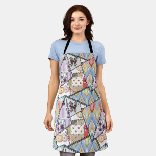 All-Over Print Apron Abstract patchwork quilting q