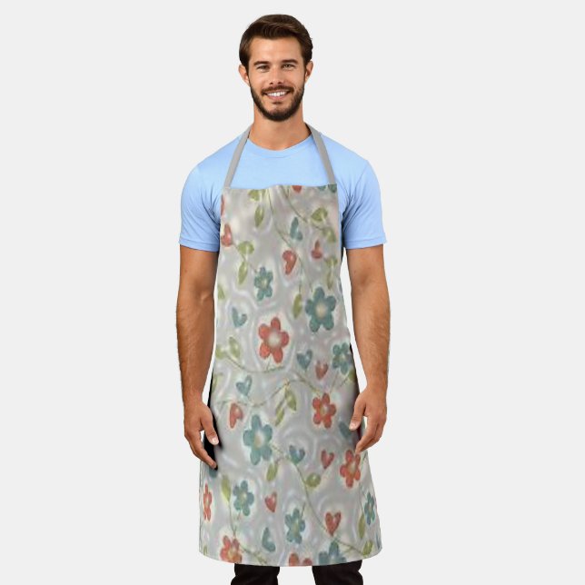All Over Print Apron Floral (Worn)