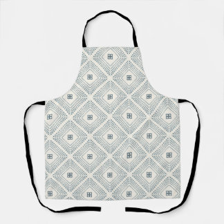 All-Over Print Apron Geometric  Nesting Squares