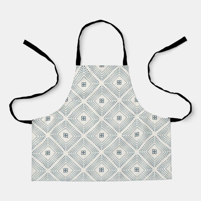 All-Over Print Apron Geometric  Nesting Squares  (Front)