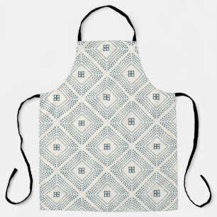 All-Over Print Apron Geometric  Nesting Squares 