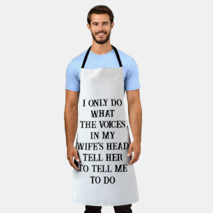 All Over Print Apron Husband Wife's Joke
