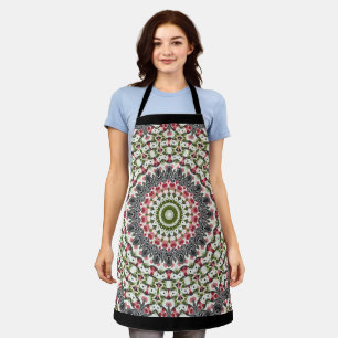 All-Over Print Apron Mandala round pattern