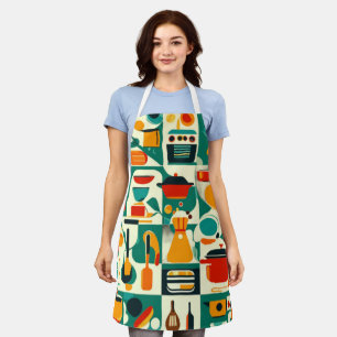 All-Over Print Apron, Medium 26"x30",kitchen,funny Apron
