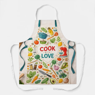 All-Over Print Apron, Medium Apron