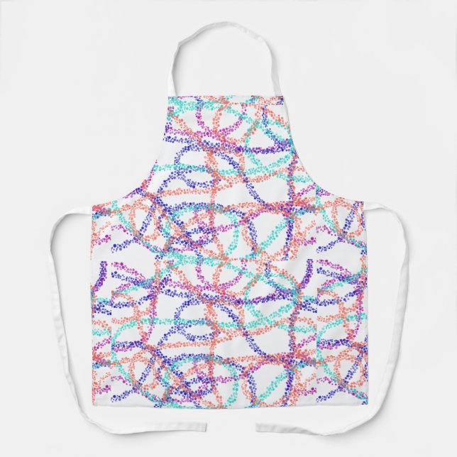 All-Over Print Apron, Medium coloured pattern kids Apron (Front)
