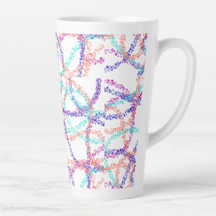 All-Over Print Apron, Medium coloured pattern kids Latte Mug