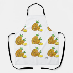 All-Over Print Apron  : Pineapples 