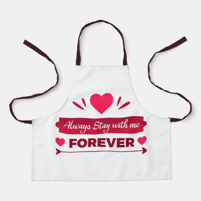 All Over Print Apron With Love Apron (Front)