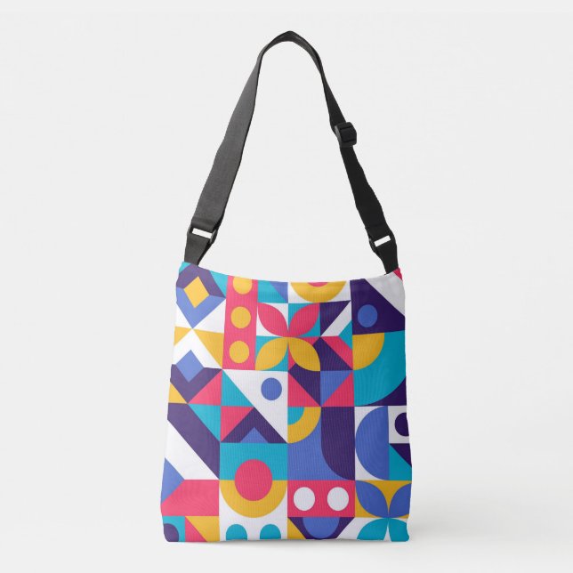 All-Over-Print Cross Body Bag, Medium Crossbody Bag (Front)