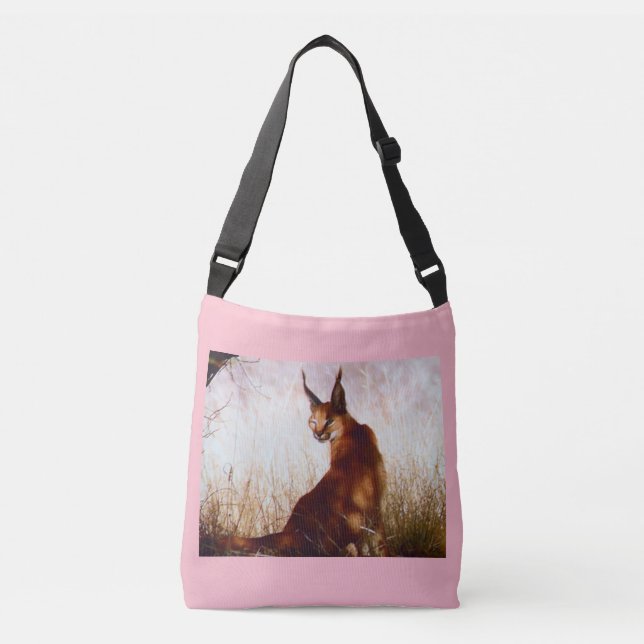 ALL OVER PRINT CROSS BODY BAG - WILD CAT (Front)