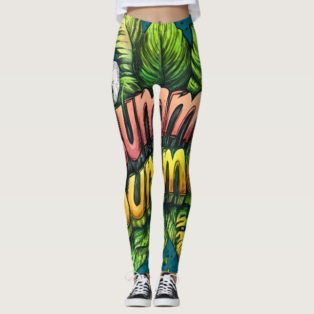 All-Over Print Leggings (Front)