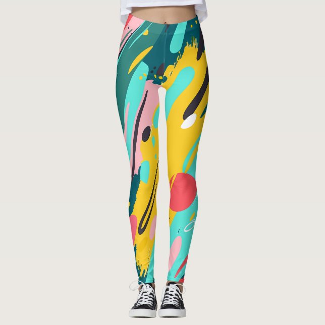All-Over Print Leggings (Front)