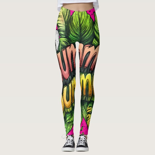 All-Over Print Leggings (Front)