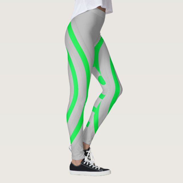 All Over Print Leggings with Circular Design (Right)
