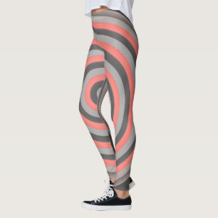 All Over Print Leggings with Circular Design