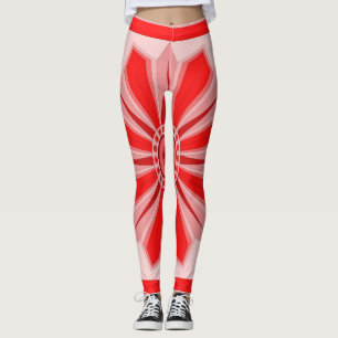 All-Over-Print Leggings with red art