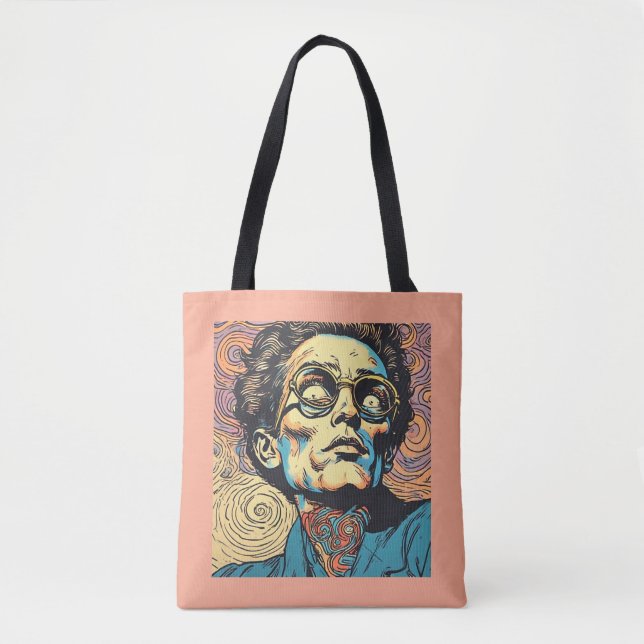 All-Over-Print Medium Tote Bag, 16x16 Seamless Bag (Front)