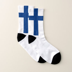 All Over Print Socks with Flag of Finland