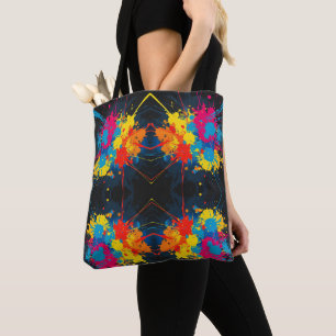 All over print splatter womens Tote bag  