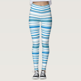  All-over print Striped Leggings