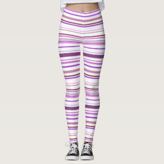  All-over print Striped Leggings