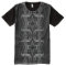 All-Over Print T-Shirt, Pipe Design I - Black