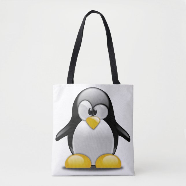 All-Over-Print Tote Bag. Penguin. (Front)